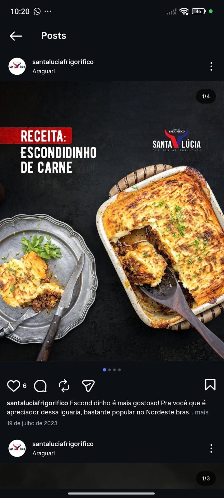Escondidinho de Carne